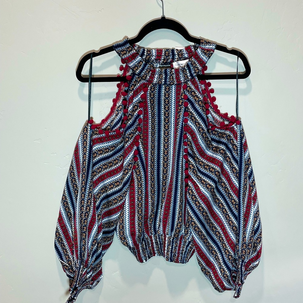 Boho Long Sleeve Blouse w/ Tags